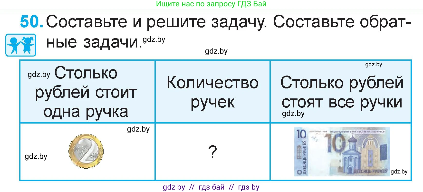 Математика, 2 класс Учебник, авторы: Муравьева Галина Леонидовна, Урбан Мария Анатольевна, издательство Академия образования, Минск, 2025, сиреневого цвета, Часть 2, страница 131, номер 50, Условие 2025