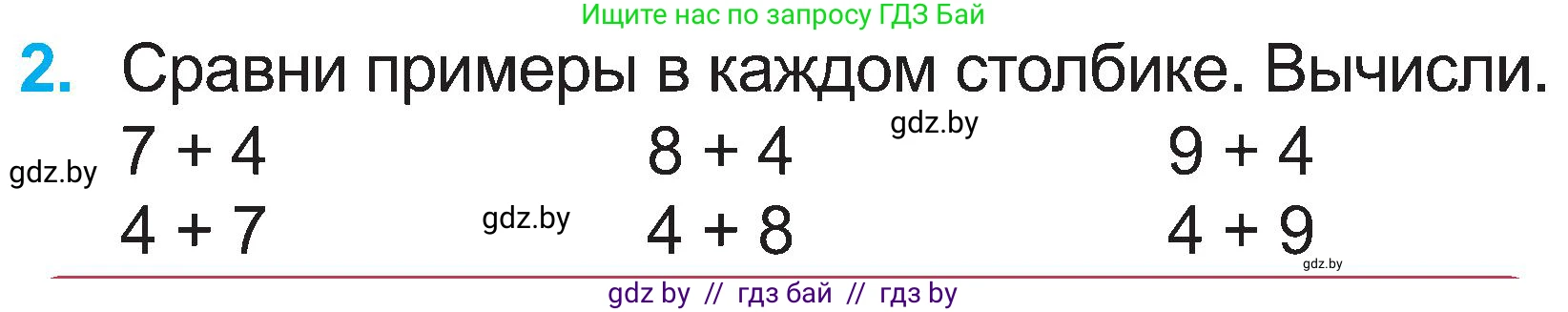 Математика, 2 класс Учебник, авторы: Муравьева Галина Леонидовна, Урбан Мария Анатольевна, издательство Академия образования, Минск, 2025, сиреневого цвета, Часть 1, страница 36, номер 2, Условие 2025