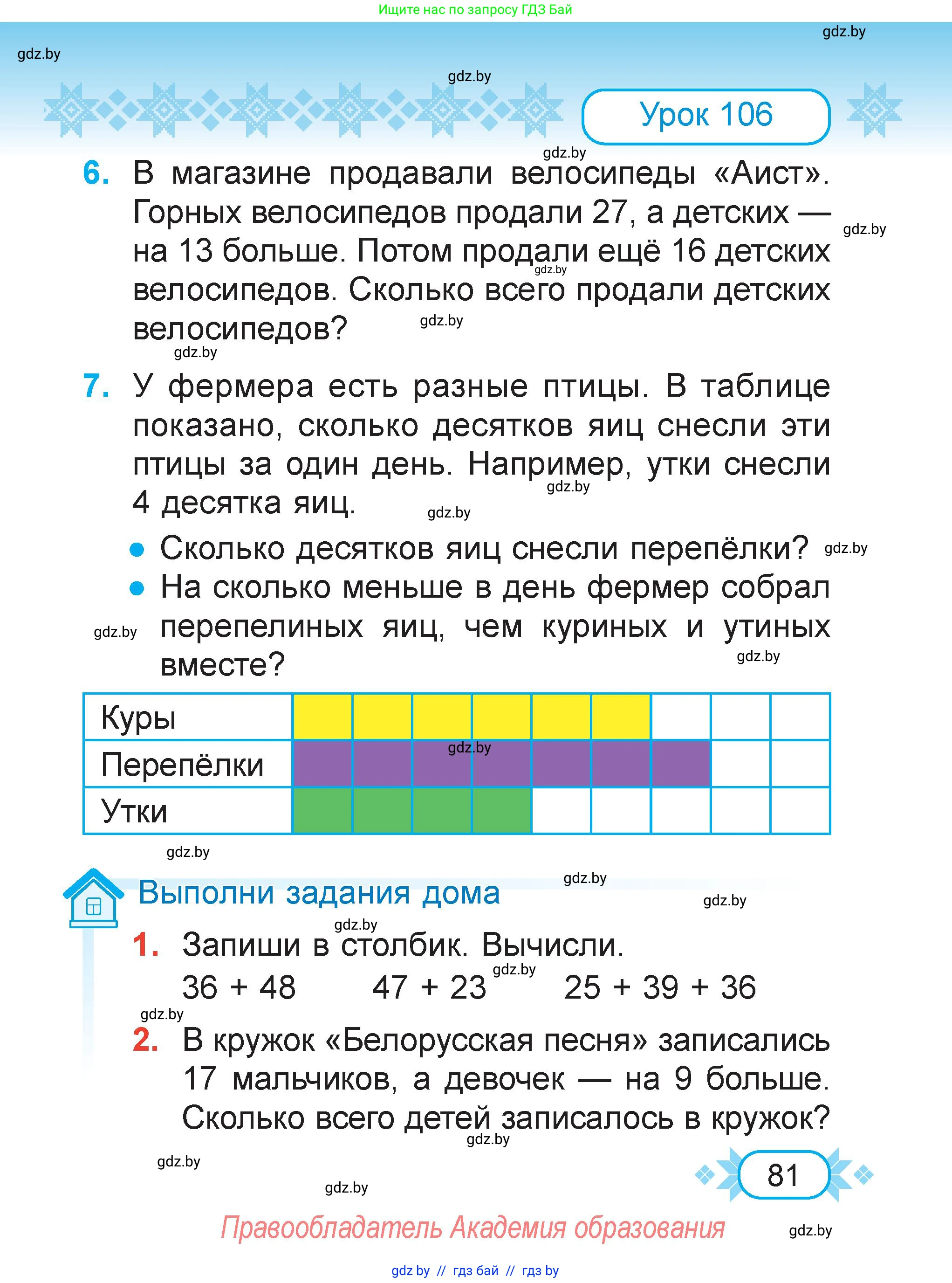 Математика, 2 класс Учебник, авторы: Муравьева Галина Леонидовна, Урбан Мария Анатольевна, издательство Академия образования, Минск, 2025, сиреневого цвета, Часть 2, страница 81