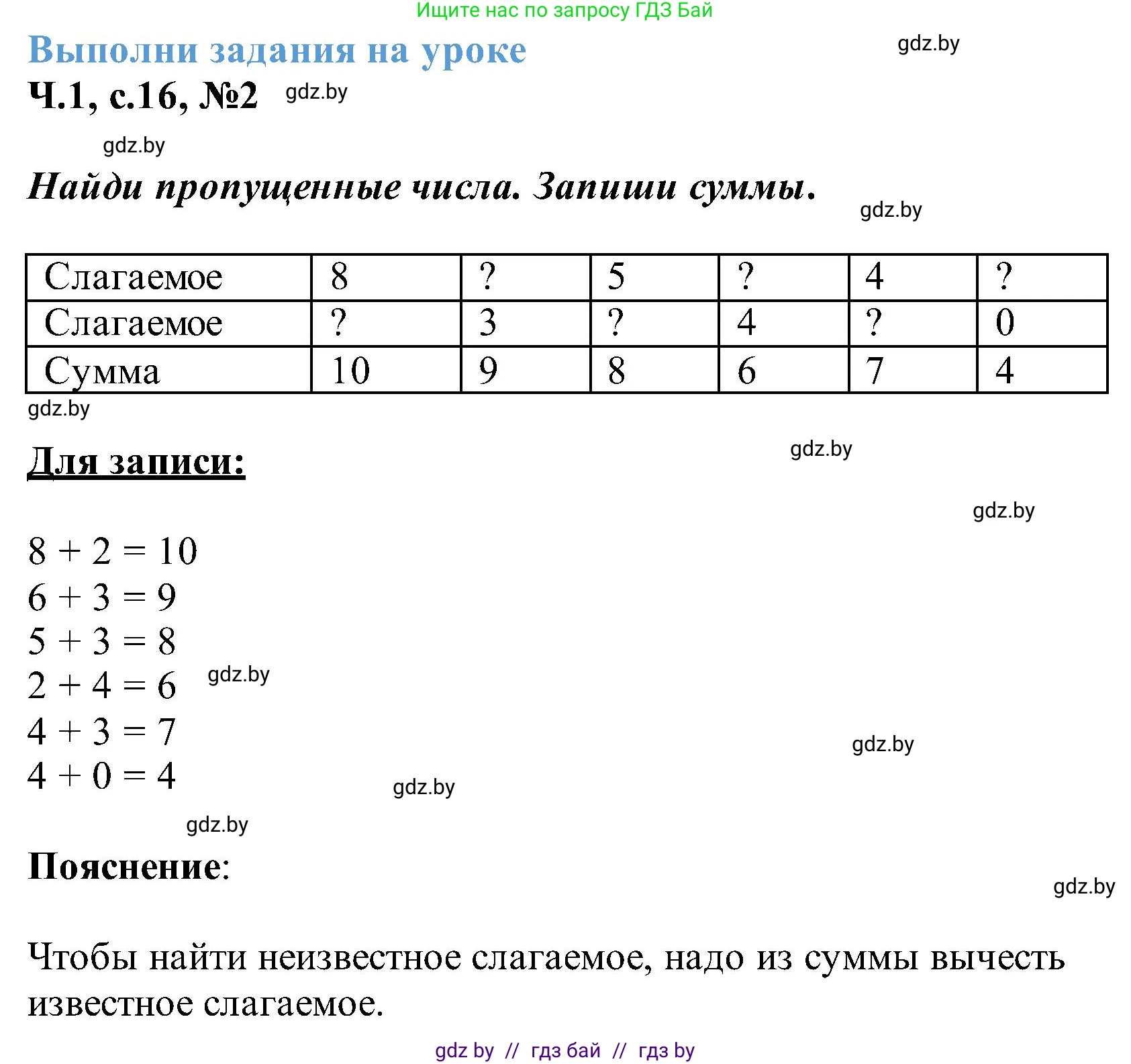 Математика, 2 класс Учебник, авторы: Муравьева Галина Леонидовна, Урбан Мария Анатольевна, издательство Академия образования, Минск, 2025, сиреневого цвета, Часть 1, страница 16, номер 2, Решение 2025