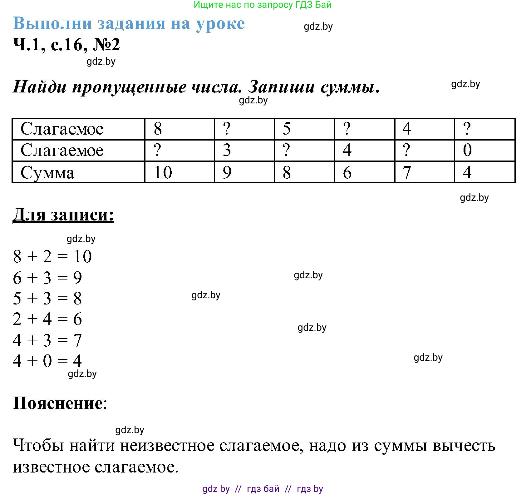 Математика, 2 класс Учебник, авторы: Муравьева Галина Леонидовна, Урбан Мария Анатольевна, издательство Академия образования, Минск, 2025, сиреневого цвета, Часть 1, страница 16, номер 2, Решение 2025