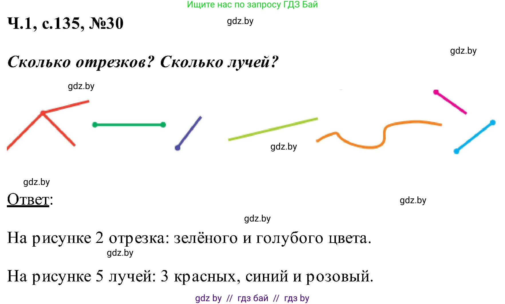 Математика, 2 класс Учебник, авторы: Муравьева Галина Леонидовна, Урбан Мария Анатольевна, издательство Академия образования, Минск, 2025, сиреневого цвета, Часть 1, страница 135, номер 30, Решение 2025