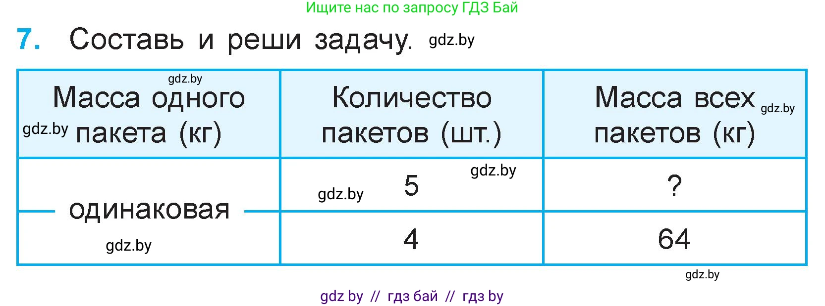 Математика, 3 класс Учебник, авторы: Муравьева Галина Леонидовна, Урбан Мария Анатольевна, издательство Национальный институт образования, Минск, 2021, оранжевого цвета, Часть 1, страница 125, номер 7, Условие