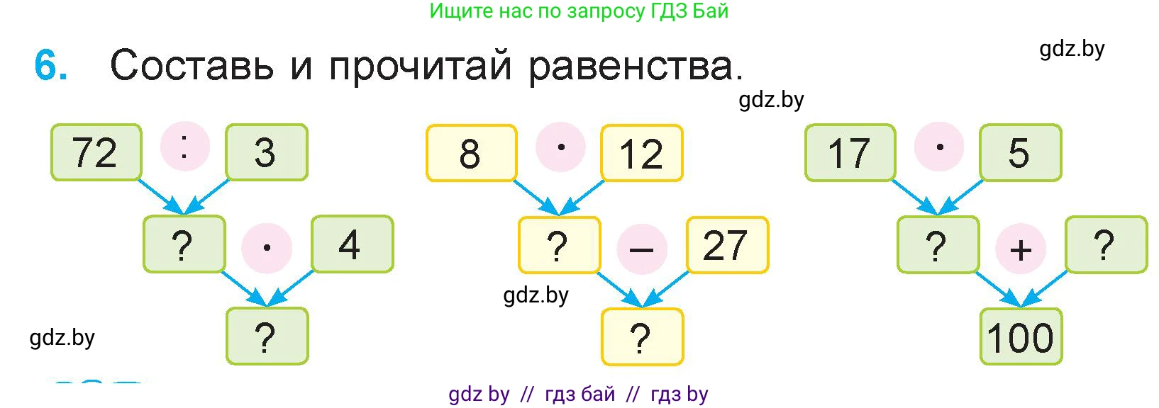 Математика, 3 класс Учебник, авторы: Муравьева Галина Леонидовна, Урбан Мария Анатольевна, издательство Национальный институт образования, Минск, 2021, оранжевого цвета, Часть 2, страница 20, номер 6, Условие