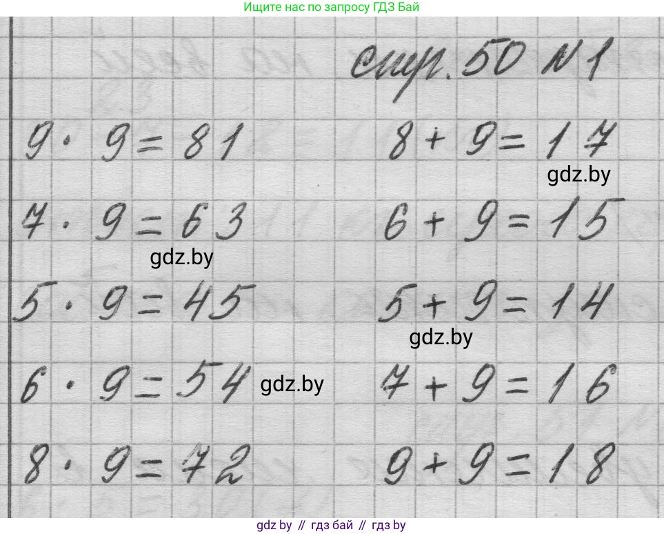Математика, 3 класс Учебник, авторы: Муравьева Галина Леонидовна, Урбан Мария Анатольевна, издательство Национальный институт образования, Минск, 2021, оранжевого цвета, Часть 1, страница 50, номер 1, Решение 1