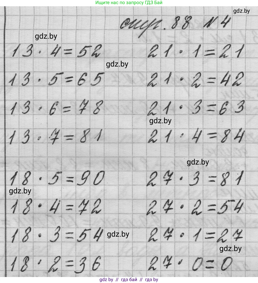 Математика, 3 класс Учебник, авторы: Муравьева Галина Леонидовна, Урбан Мария Анатольевна, издательство Национальный институт образования, Минск, 2021, оранжевого цвета, Часть 1, страница 88, номер 4, Решение 1