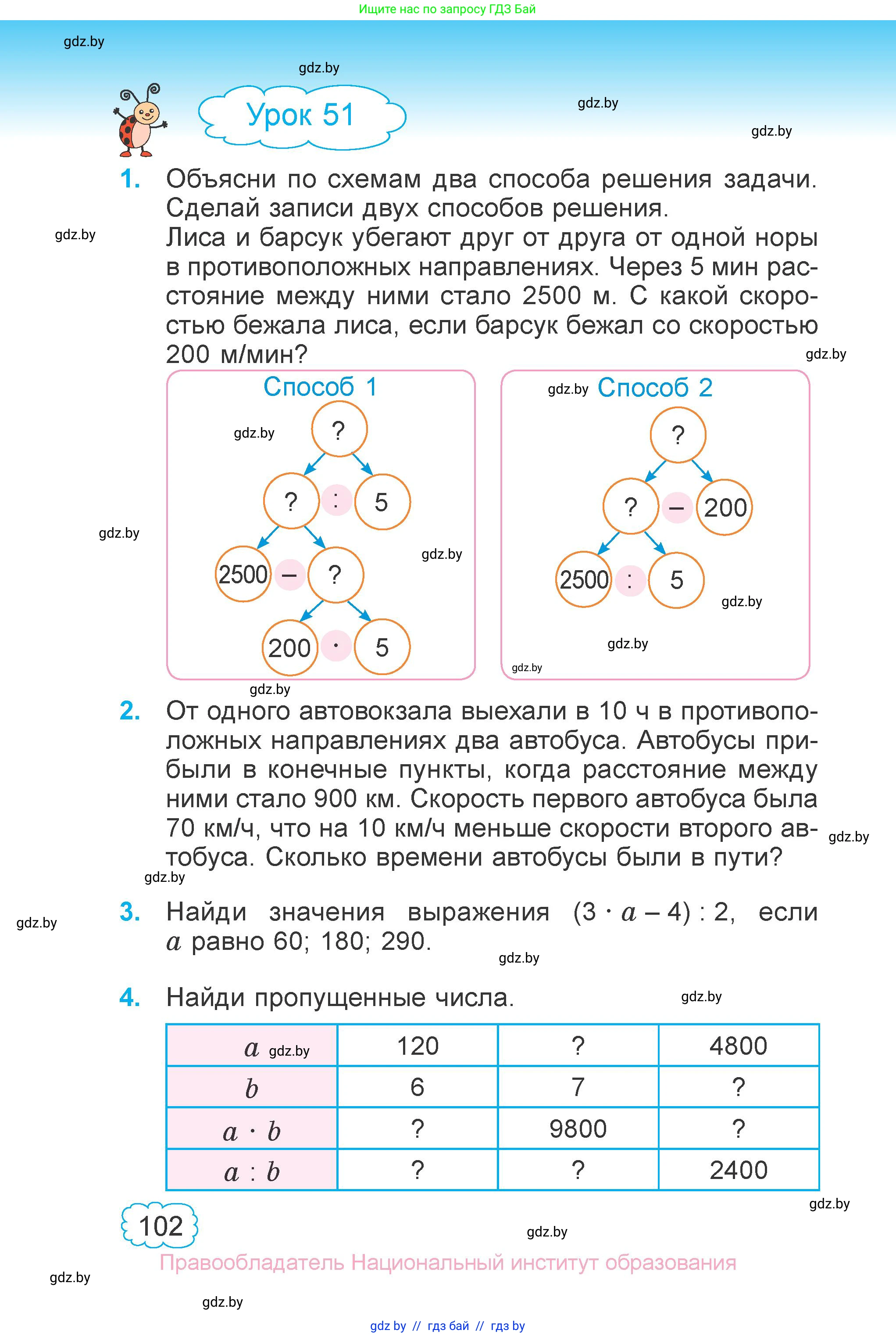 Математика, 4 класс Учебник, авторы: Муравьева Галина Леонидовна, Урбан Мария Анатольевна, издательство Национальный институт образования, Минск, 2022, розового цвета, Часть 1, страница 102