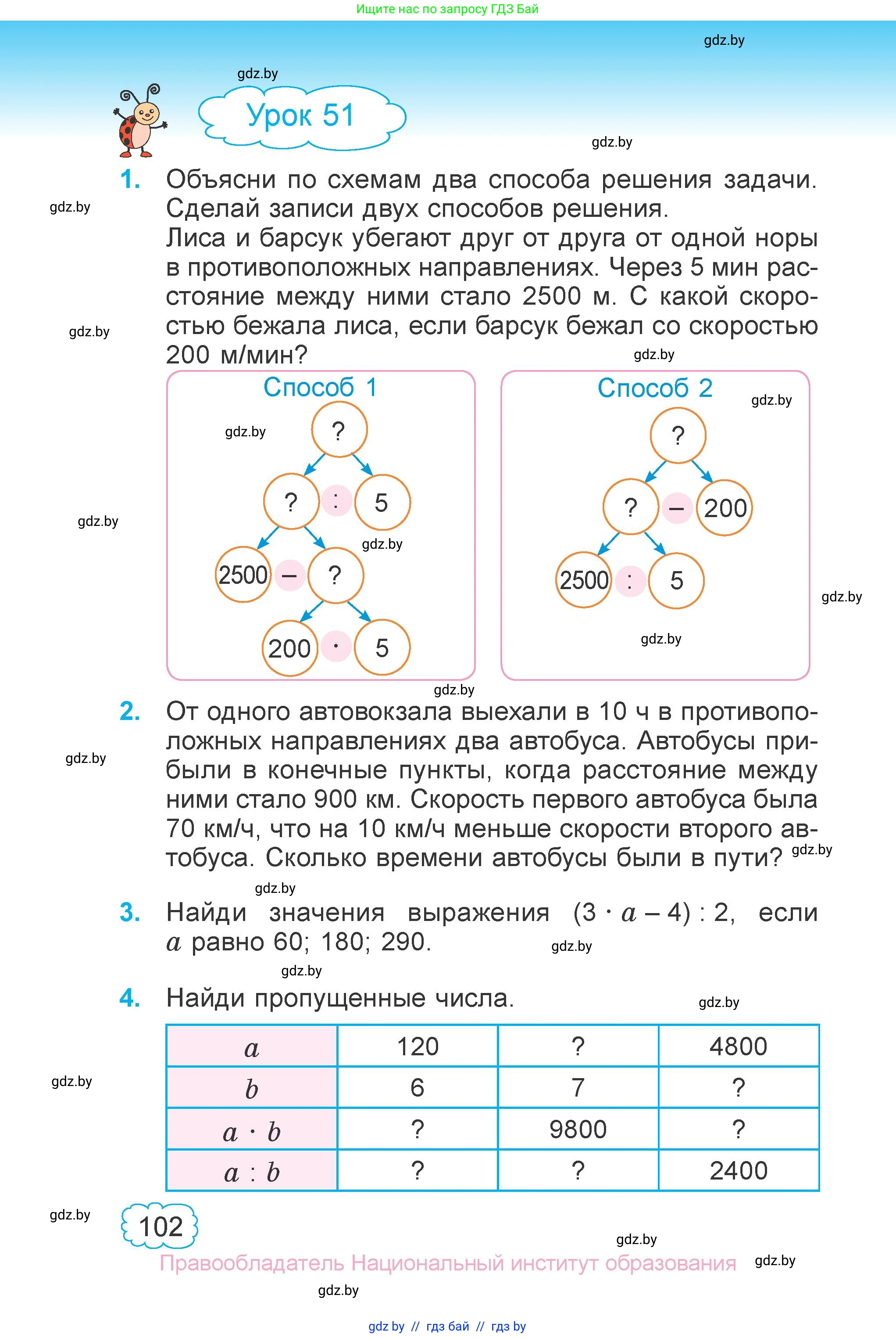 Математика, 4 класс Учебник, авторы: Муравьева Галина Леонидовна, Урбан Мария Анатольевна, издательство Национальный институт образования, Минск, 2022, розового цвета, Часть 1, страница 102