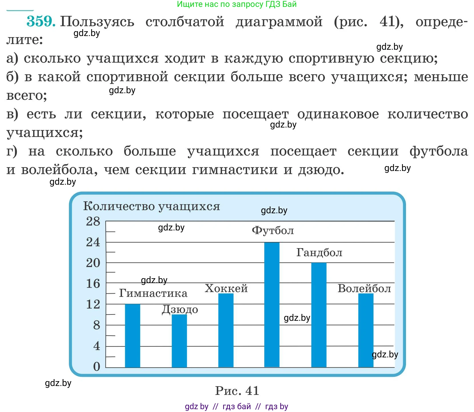 Математика, 5 класс Учебник, авторы: Герасимов Валерий Дмитриевич, Пирютко Ольга Николаевна, Лобанов Александр Павлович, издательство Адукацыя i выхаванне, Минск, 2025, белого цвета, Часть 2, страница 107, номер 359, Условие 2025