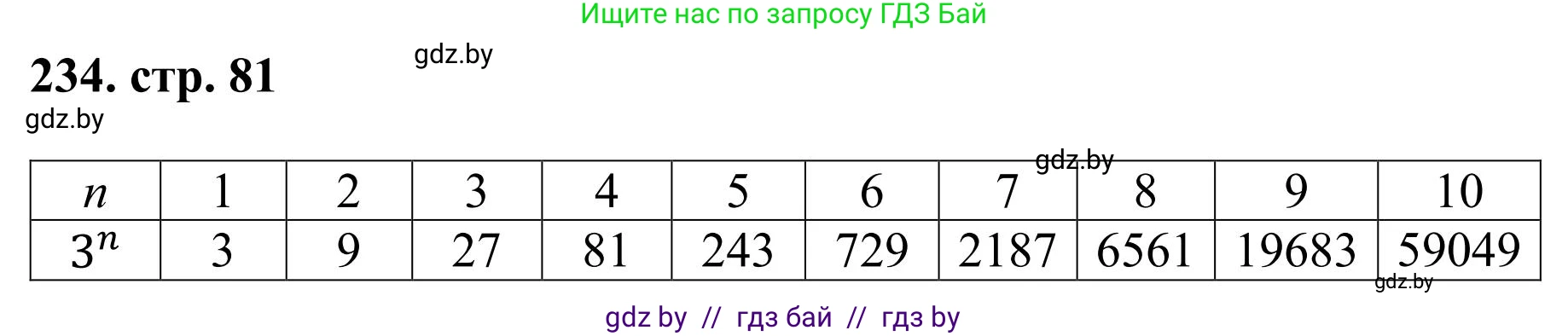 Математика, 5 класс Учебник, авторы: Герасимов Валерий Дмитриевич, Пирютко Ольга Николаевна, Лобанов Александр Павлович, издательство Адукацыя i выхаванне, Минск, 2025, белого цвета, Часть 1, страница 82, номер 234, Решение 2025