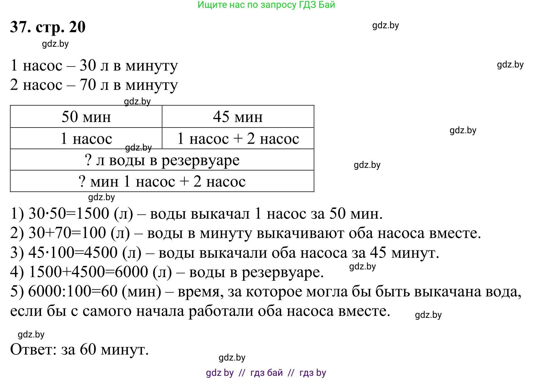 Математика, 5 класс Учебник, авторы: Герасимов Валерий Дмитриевич, Пирютко Ольга Николаевна, Лобанов Александр Павлович, издательство Адукацыя i выхаванне, Минск, 2025, белого цвета, Часть 1, страница 20, номер 37, Решение 2025