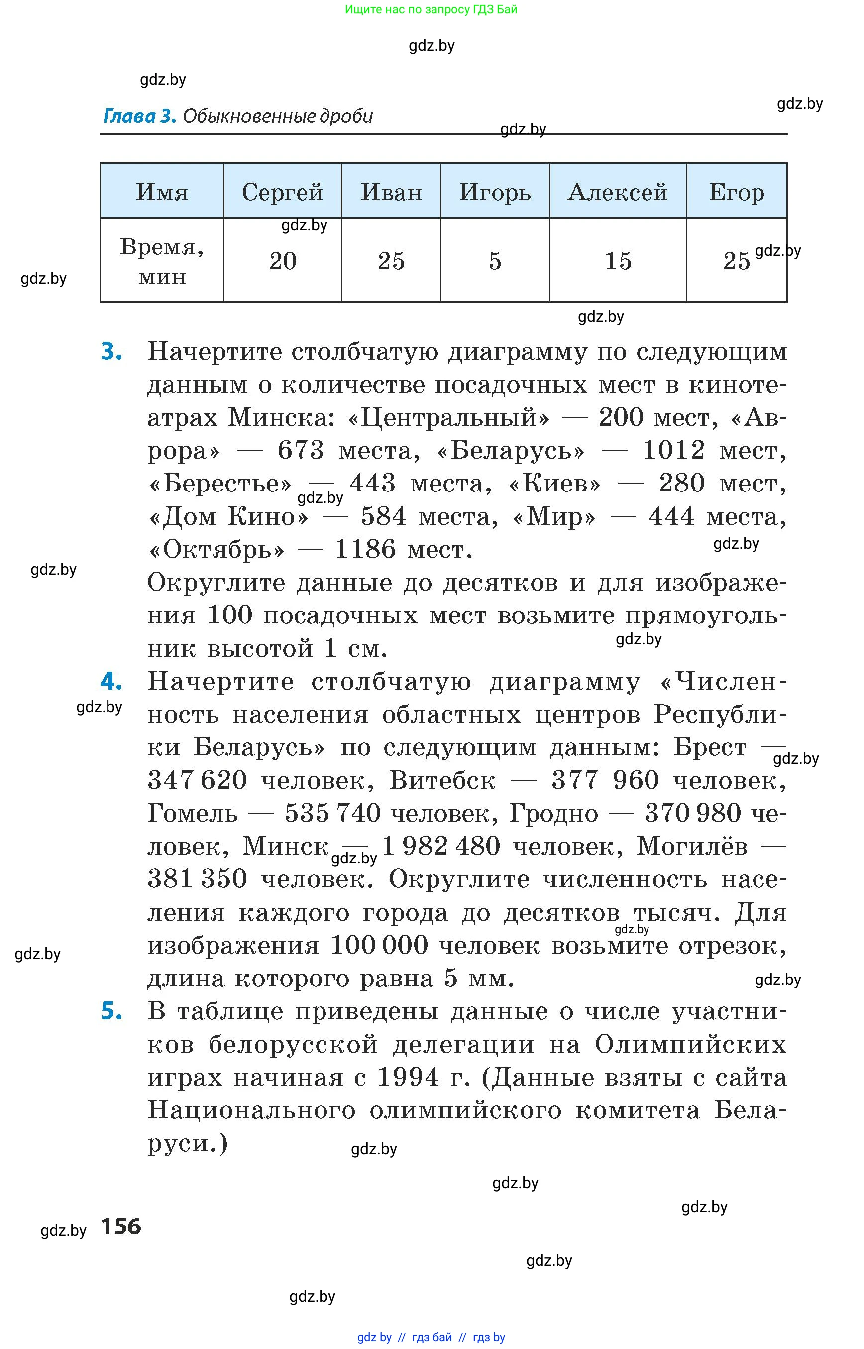 Математика, 5 класс Сборник задач, авторы: Пирютко Ольга Николаевна, Терешко Оксана Александровна, Герасимов Валерий Дмитриевич, издательство Адукацыя i выхаванне, Минск, 2019, белого цвета, страница 156