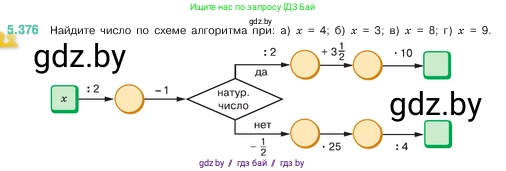 Математика, 5 класс Учебник, авторы: Виленкин Наум Яковлевич, Жохов Владимир Иванович, Чесноков Александр Семёнович, Александрова Лилия Александровна, Шварцбурд Семён Исаакович, издательство Просвещение, Москва, 2023, белого цвета, Часть 2, страница 63, номер 5.376, Условие