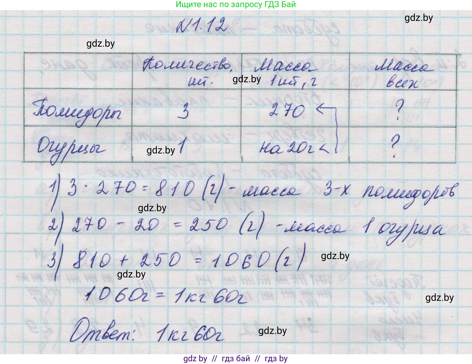 Математика, 5 класс Учебник, авторы: Виленкин Наум Яковлевич, Жохов Владимир Иванович, Чесноков Александр Семёнович, Александрова Лилия Александровна, Шварцбурд Семён Исаакович, издательство Просвещение, Москва, 2023, белого цвета, Часть 1, страница 11, номер 1.12, Решение 1