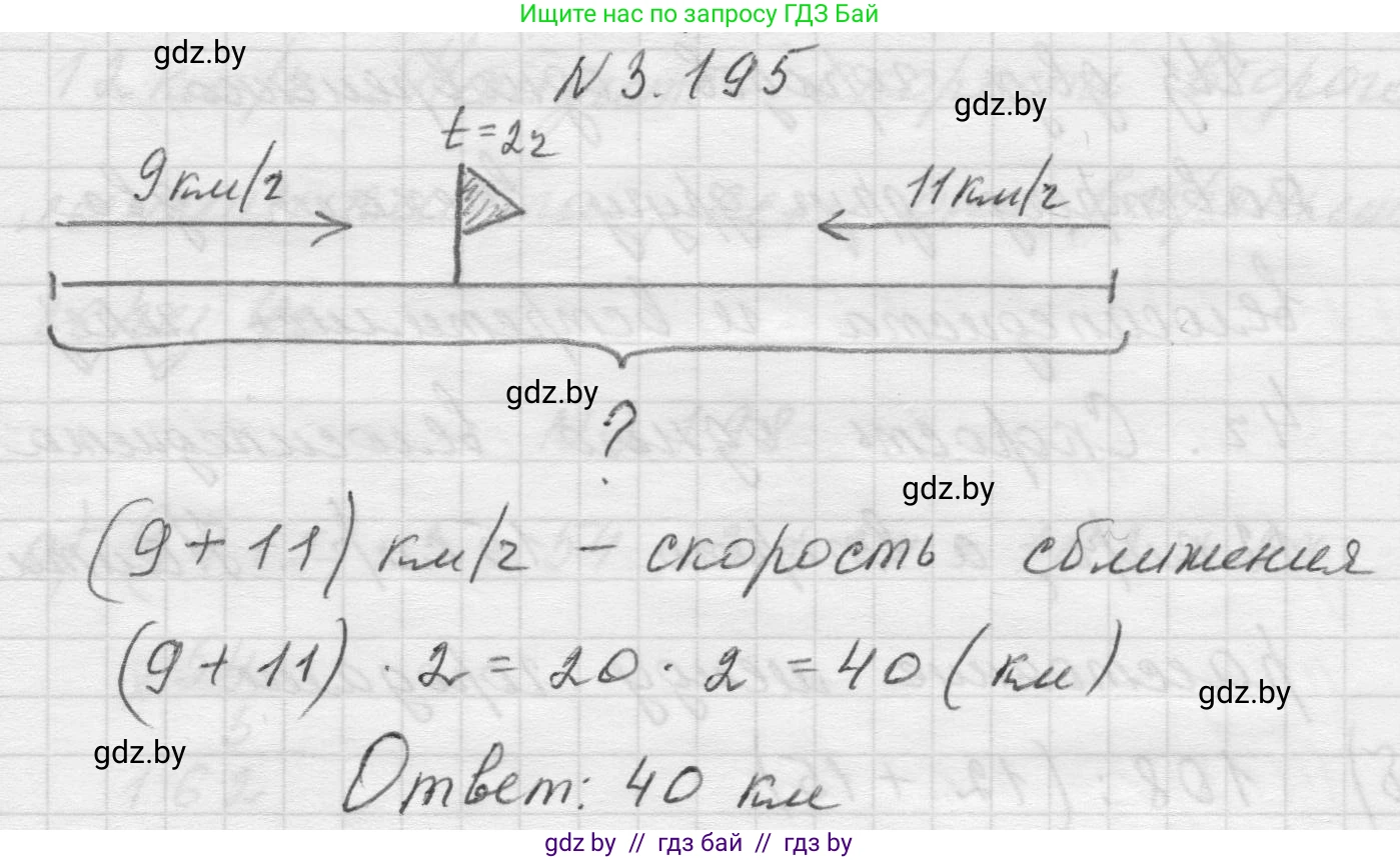 Математика, 5 класс Учебник, авторы: Виленкин Наум Яковлевич, Жохов Владимир Иванович, Чесноков Александр Семёнович, Александрова Лилия Александровна, Шварцбурд Семён Исаакович, издательство Просвещение, Москва, 2023, белого цвета, Часть 1, страница 100, номер 3.195, Решение 1