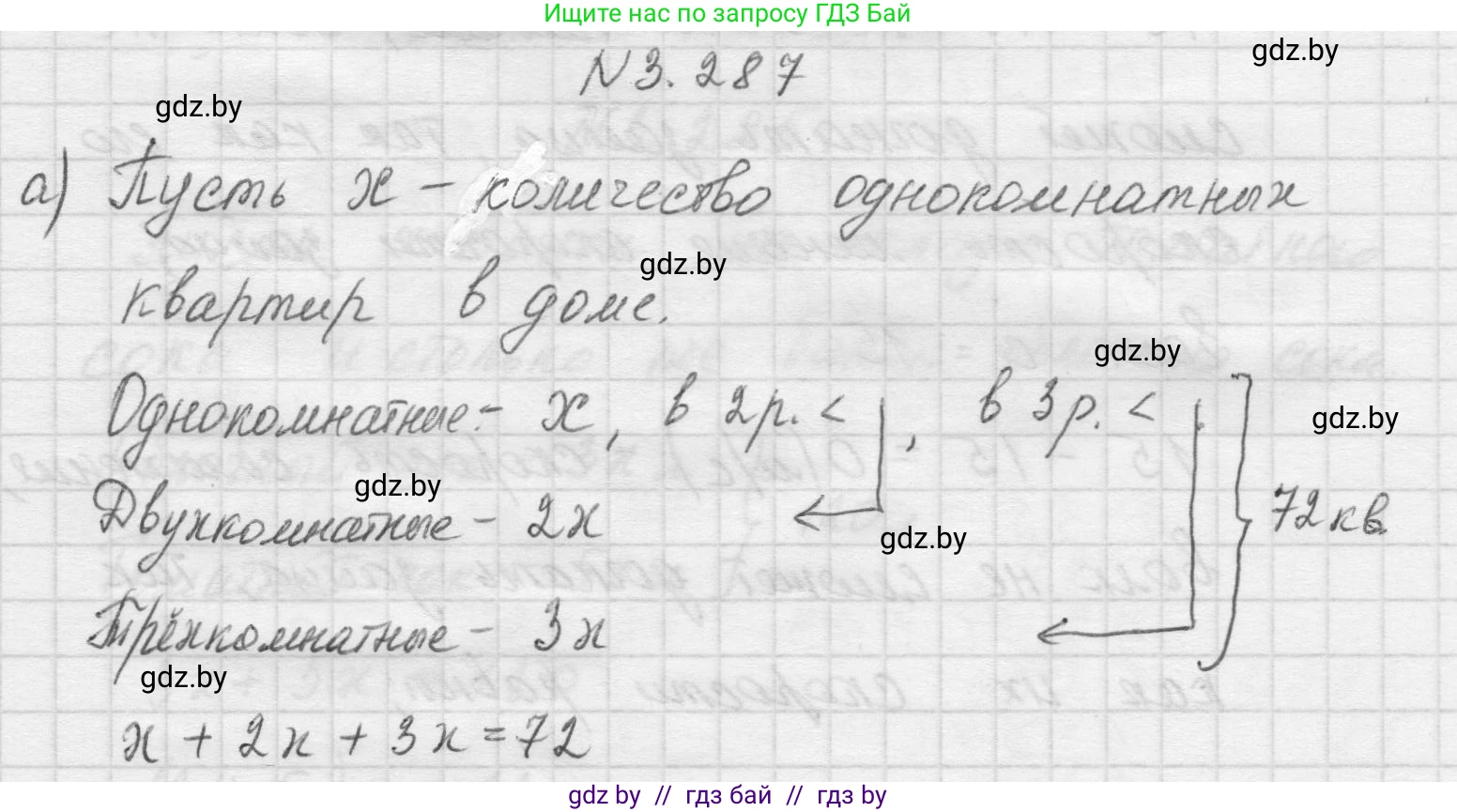 Математика, 5 класс Учебник, авторы: Виленкин Наум Яковлевич, Жохов Владимир Иванович, Чесноков Александр Семёнович, Александрова Лилия Александровна, Шварцбурд Семён Исаакович, издательство Просвещение, Москва, 2023, белого цвета, Часть 1, страница 111, номер 3.287, Решение 1
