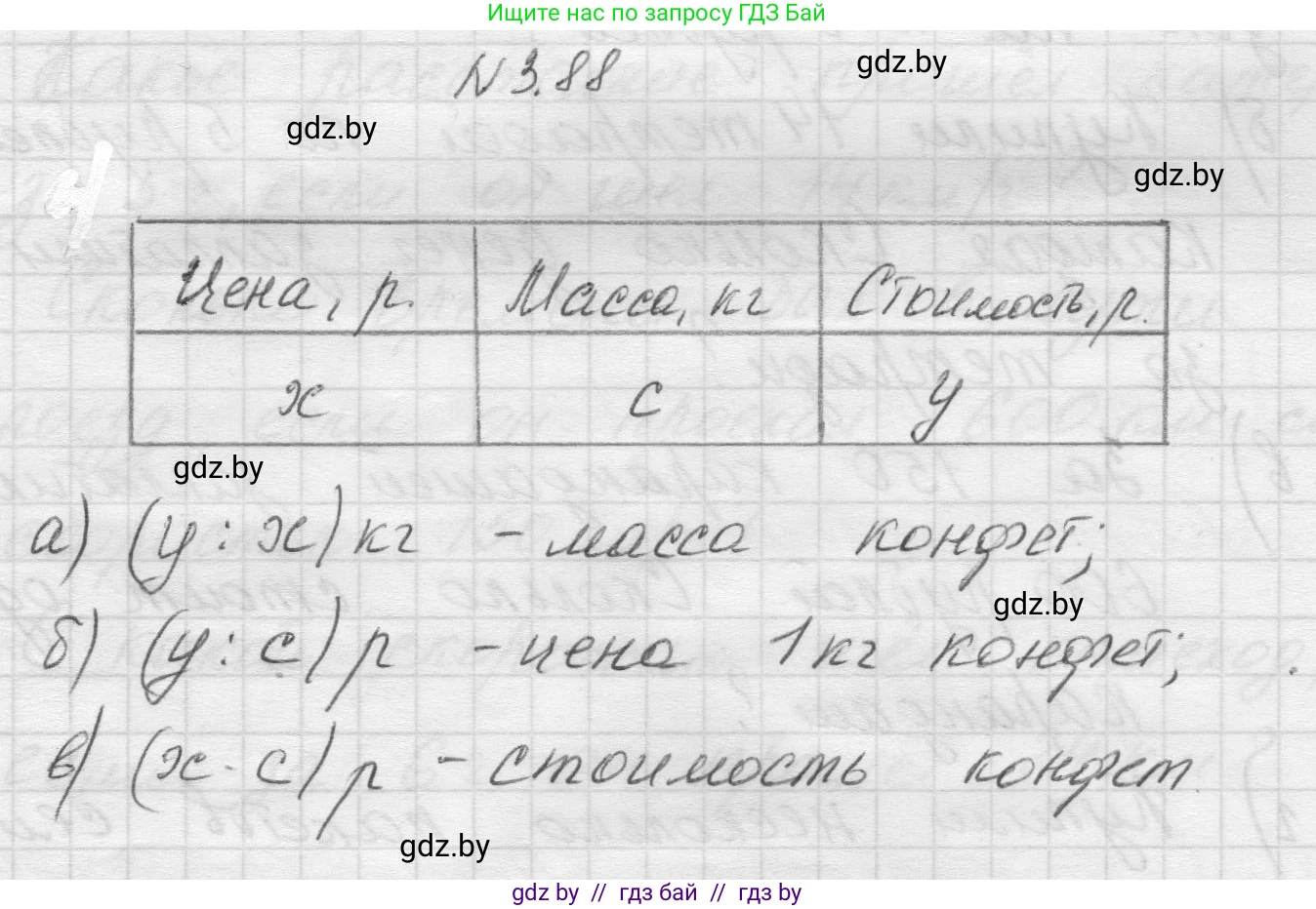 Математика, 5 класс Учебник, авторы: Виленкин Наум Яковлевич, Жохов Владимир Иванович, Чесноков Александр Семёнович, Александрова Лилия Александровна, Шварцбурд Семён Исаакович, издательство Просвещение, Москва, 2023, белого цвета, Часть 1, страница 88, номер 3.88, Решение 1