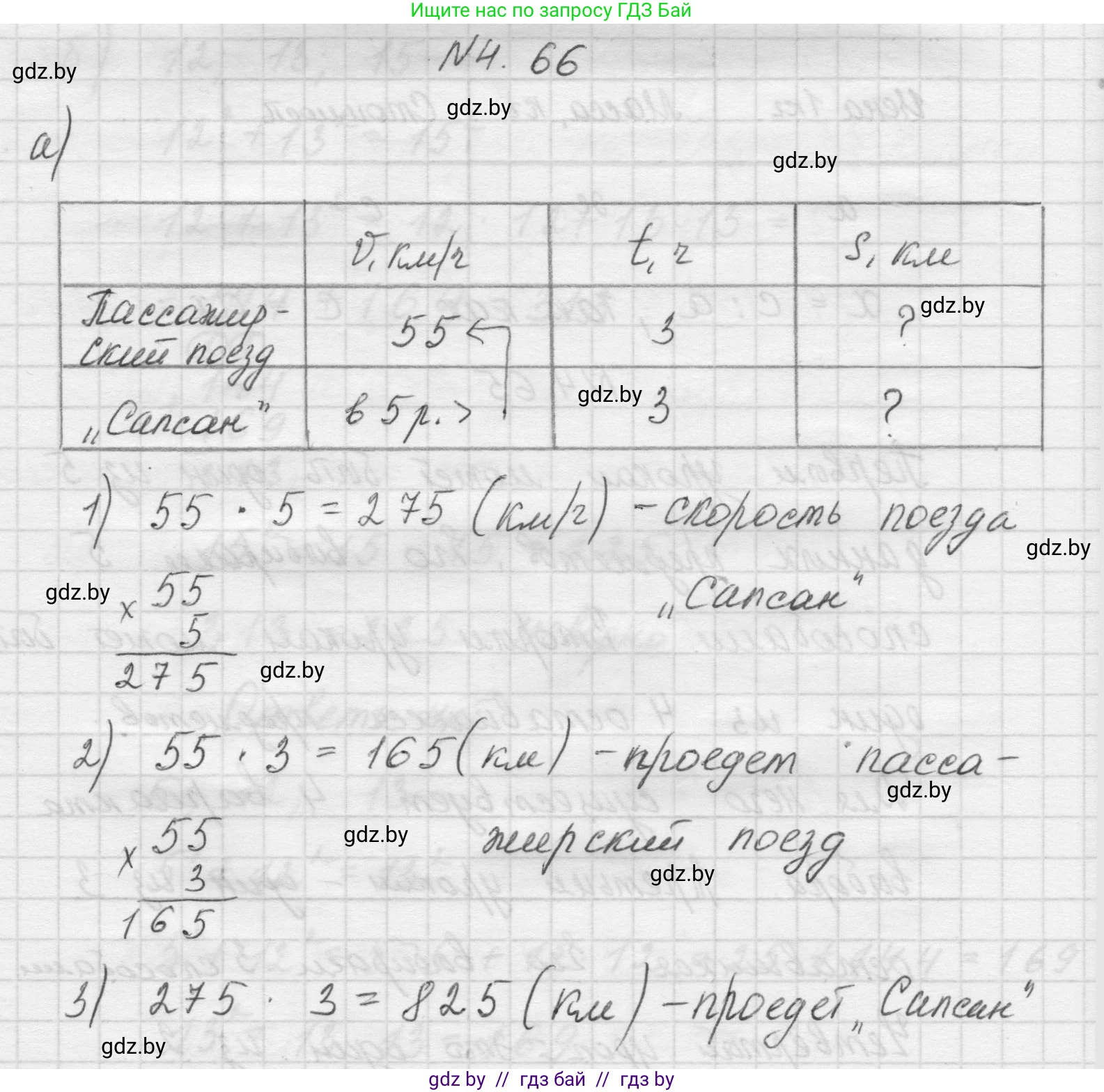 Математика, 5 класс Учебник, авторы: Виленкин Наум Яковлевич, Жохов Владимир Иванович, Чесноков Александр Семёнович, Александрова Лилия Александровна, Шварцбурд Семён Исаакович, издательство Просвещение, Москва, 2023, белого цвета, Часть 1, страница 140, номер 4.66, Решение 1