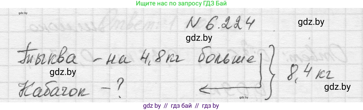 Математика, 5 класс Учебник, авторы: Виленкин Наум Яковлевич, Жохов Владимир Иванович, Чесноков Александр Семёнович, Александрова Лилия Александровна, Шварцбурд Семён Исаакович, издательство Просвещение, Москва, 2023, белого цвета, Часть 2, страница 125, номер 6.224, Решение 1