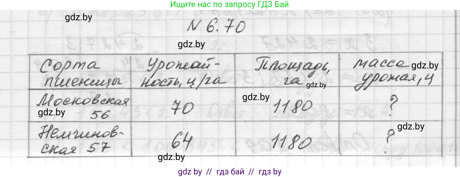 Математика, 5 класс Учебник, авторы: Виленкин Наум Яковлевич, Жохов Владимир Иванович, Чесноков Александр Семёнович, Александрова Лилия Александровна, Шварцбурд Семён Исаакович, издательство Просвещение, Москва, 2023, белого цвета, Часть 2, страница 102, номер 6.70, Решение 1
