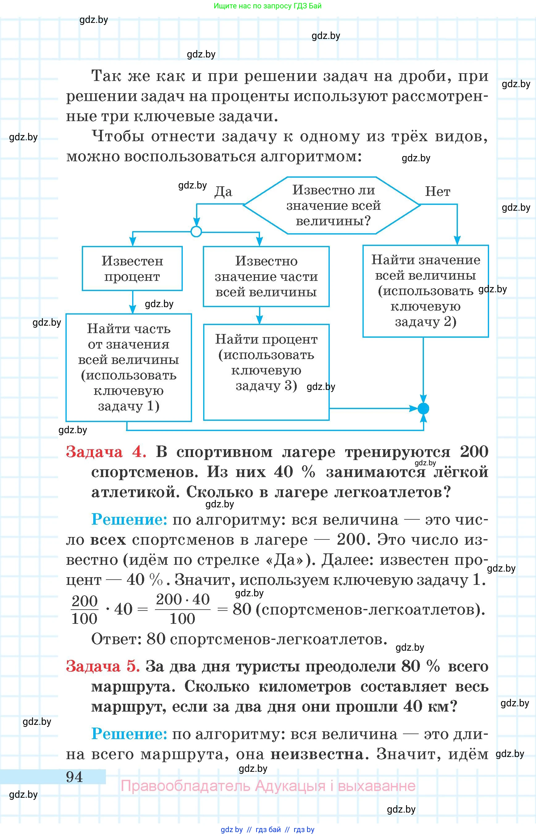 Математика, 6 класс Учебник, авторы: Герасимов Валерий Дмитриевич, Пирютко Ольга Николаевна, издательство Адукацыя i выхаванне, Минск, 2022, белого цвета, страница 94