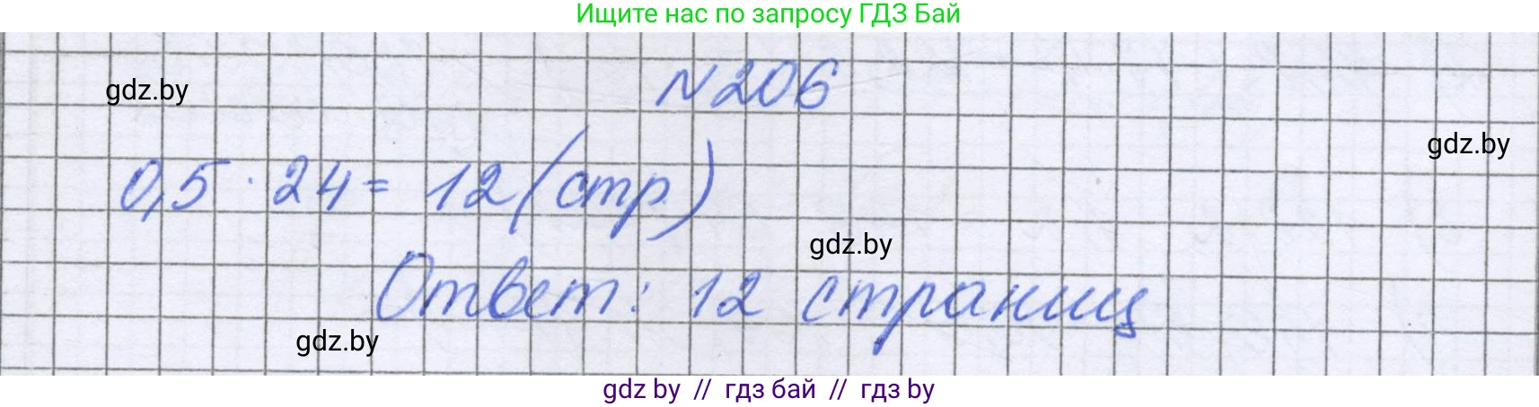 Математика, 6 класс Учебник, авторы: Герасимов Валерий Дмитриевич, Пирютко Ольга Николаевна, издательство Адукацыя i выхаванне, Минск, 2022, белого цвета, страница 46, номер 206, Решение