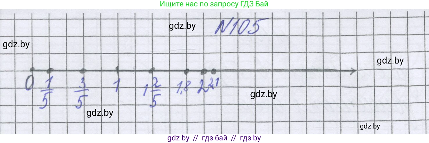 Математика, 6 класс Учебник, авторы: Герасимов Валерий Дмитриевич, Пирютко Ольга Николаевна, издательство Адукацыя i выхаванне, Минск, 2022, белого цвета, страница 174, номер 105, Решение