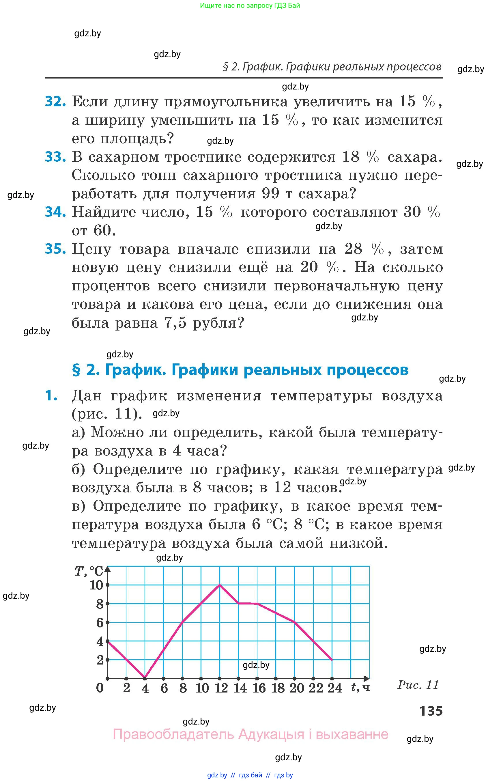 Математика, 6 класс Сборник задач, авторы: Пирютко Ольга Николаевна, Терешко Оксана Александровна, издательство Адукацыя i выхаванне, Минск, 2020, салатового цвета, страница 135