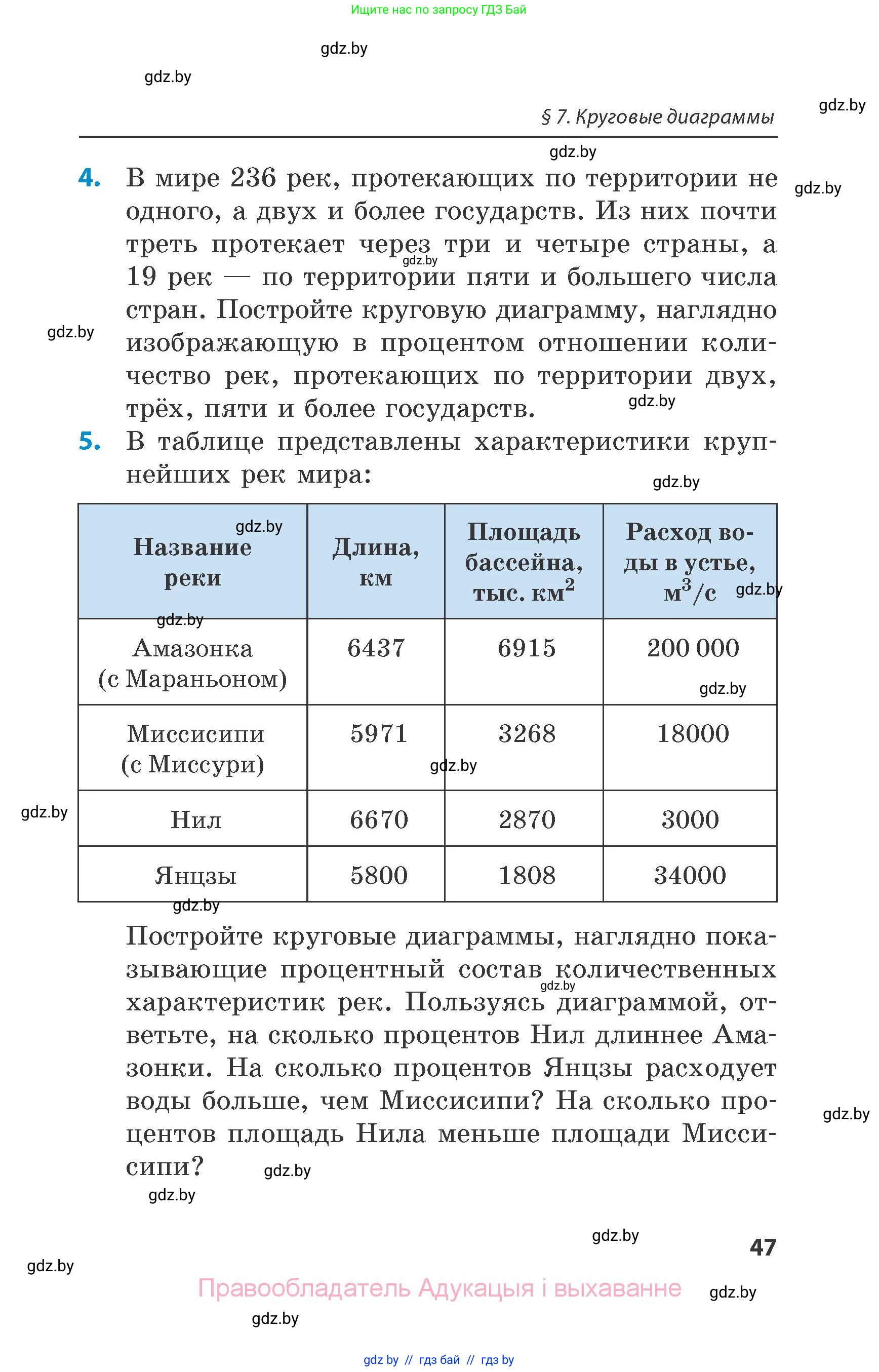 Математика, 6 класс Сборник задач, авторы: Пирютко Ольга Николаевна, Терешко Оксана Александровна, издательство Адукацыя i выхаванне, Минск, 2020, салатового цвета, страница 47