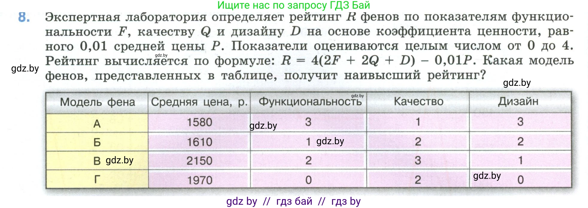 Математика, 6 класс Учебник, авторы: Виленкин Наум Яковлевич, Жохов Владимир Иванович, Чесноков Александр Семёнович, Александрова Лилия Александровна, Шварцбурд Семён Исаакович, издательство Просвещение, Москва, 2023, белого цвета, Часть 2, страница 122, номер 8, Условие