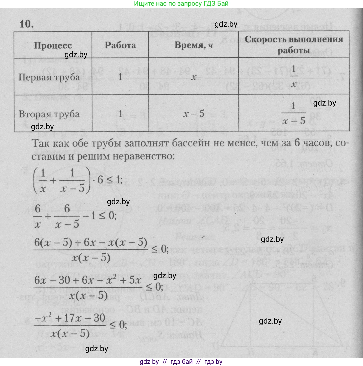 Математика, 9 класс сборник заданий для выпускного экзамена, авторы: Беняш-Кривец Валерий Вацлавович, Цыбулько Оксана Евгеньевна, Пирютко Ольга Николаевна, Казаков Валерий Владимирович, издательство Академия образования, Минск, 2024, страница 39, номер 10, Решение 1 2026