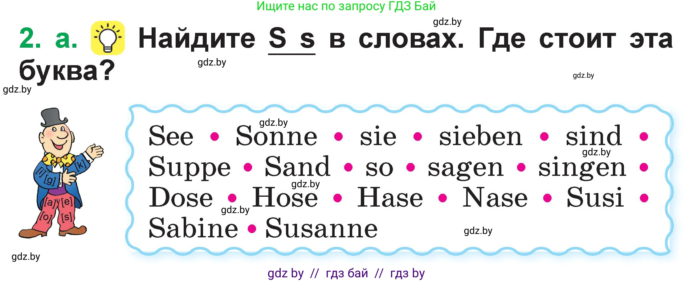 Немецкий язык (Deutsch), 3 класс Учебник (Schülerbuch), авторы: Будько Антонина Филипповна (Budjko Antonina), Урбанович Инна Ювинальевна (Urbanowitsch Ina), издательство Вышэйшая школа, Минск, 2018, бирюзового цвета, Часть 1, страница 23, номер 2, Условие
