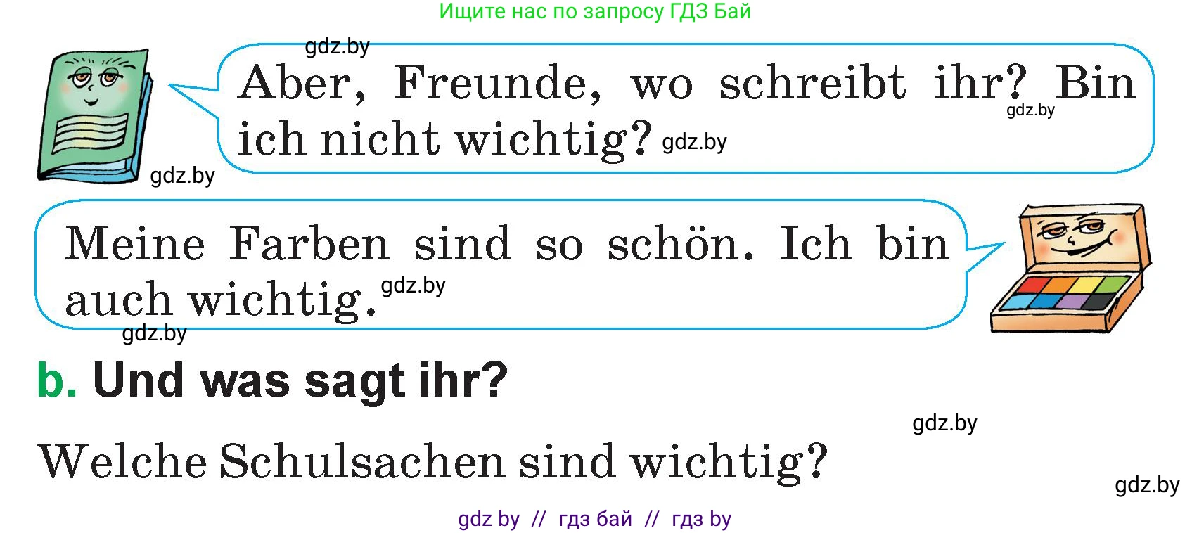 Немецкий язык (Deutsch), 3 класс Учебник (Schülerbuch), авторы: Будько Антонина Филипповна (Budjko Antonina), Урбанович Инна Ювинальевна (Urbanowitsch Ina), издательство Вышэйшая школа, Минск, 2018, бирюзового цвета, Часть 1, страница 116, номер 11, Условие (продолжение 2)
