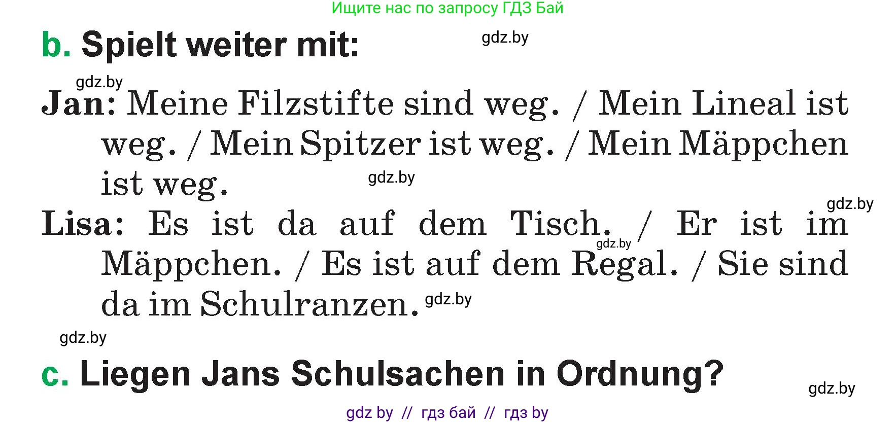 Немецкий язык (Deutsch), 3 класс Учебник (Schülerbuch), авторы: Будько Антонина Филипповна (Budjko Antonina), Урбанович Инна Ювинальевна (Urbanowitsch Ina), издательство Вышэйшая школа, Минск, 2018, бирюзового цвета, Часть 1, страница 119, номер 3, Условие (продолжение 2)