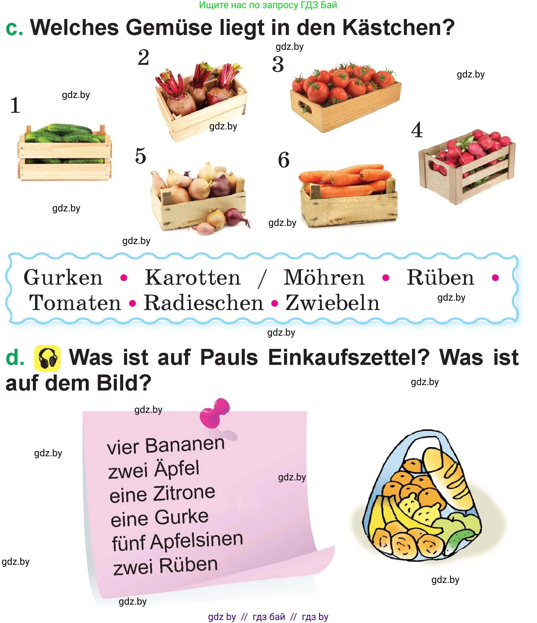 Немецкий язык (Deutsch), 3 класс Учебник (Schülerbuch), авторы: Будько Антонина Филипповна (Budjko Antonina), Урбанович Инна Ювинальевна (Urbanowitsch Ina), издательство Вышэйшая школа, Минск, 2018, бирюзового цвета, Часть 2, страница 11, номер 5, Условие (продолжение 2)