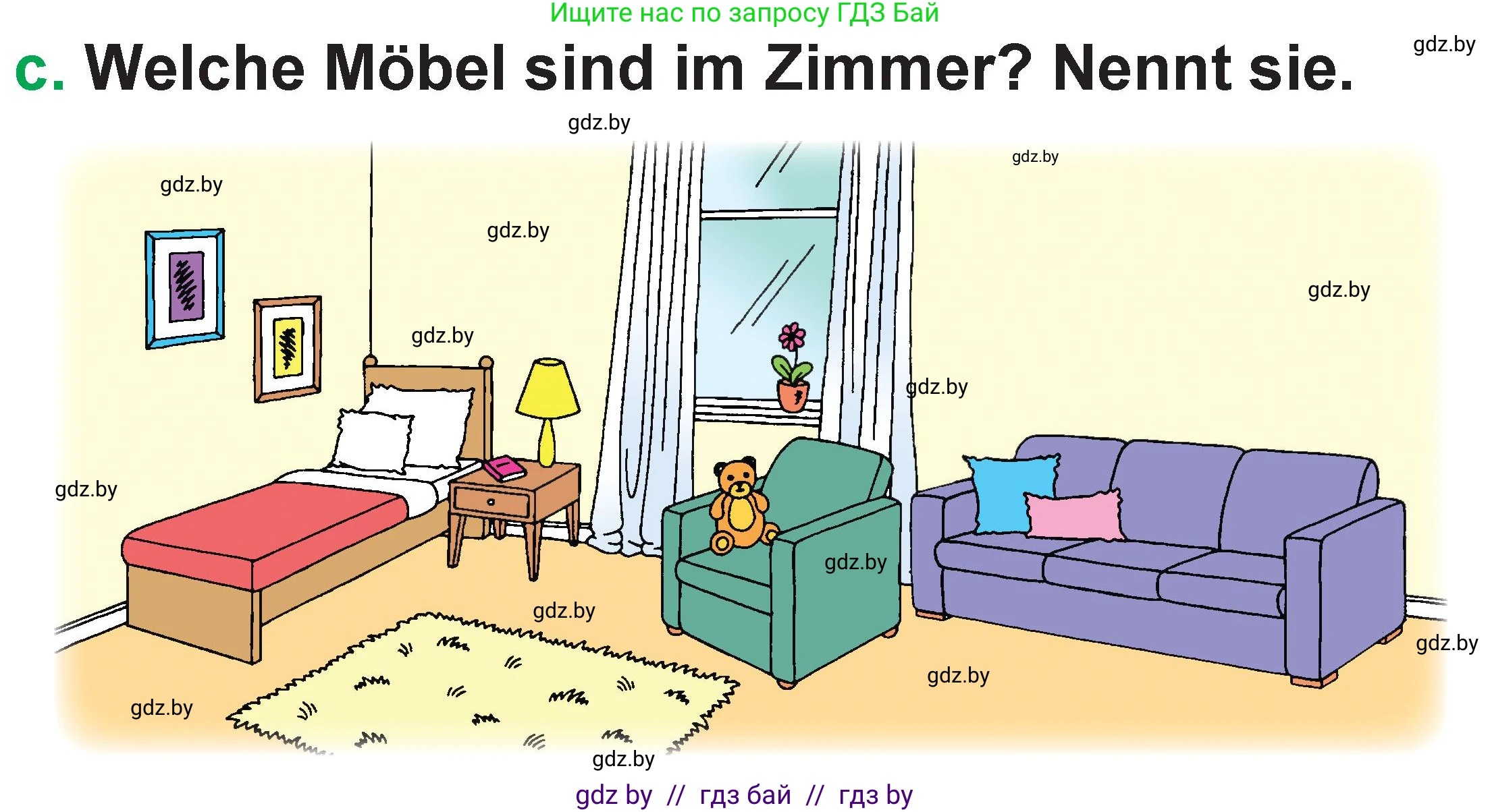 Немецкий язык (Deutsch), 3 класс Учебник (Schülerbuch), авторы: Будько Антонина Филипповна (Budjko Antonina), Урбанович Инна Ювинальевна (Urbanowitsch Ina), издательство Вышэйшая школа, Минск, 2018, бирюзового цвета, Часть 2, страница 39, номер 3, Условие (продолжение 2)