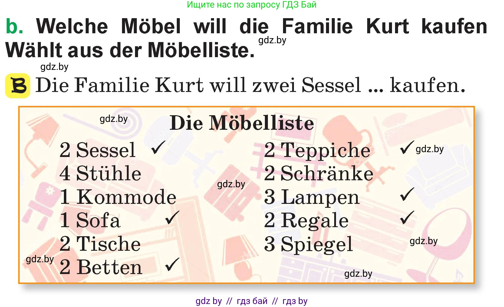 Немецкий язык (Deutsch), 3 класс Учебник (Schülerbuch), авторы: Будько Антонина Филипповна (Budjko Antonina), Урбанович Инна Ювинальевна (Urbanowitsch Ina), издательство Вышэйшая школа, Минск, 2018, бирюзового цвета, Часть 2, страница 40, номер 4, Условие (продолжение 2)