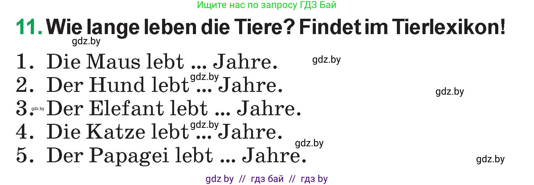 Немецкий язык (Deutsch), 3 класс Учебник (Schülerbuch), авторы: Будько Антонина Филипповна (Budjko Antonina), Урбанович Инна Ювинальевна (Urbanowitsch Ina), издательство Вышэйшая школа, Минск, 2018, бирюзового цвета, Часть 2, страница 81, номер 11, Условие