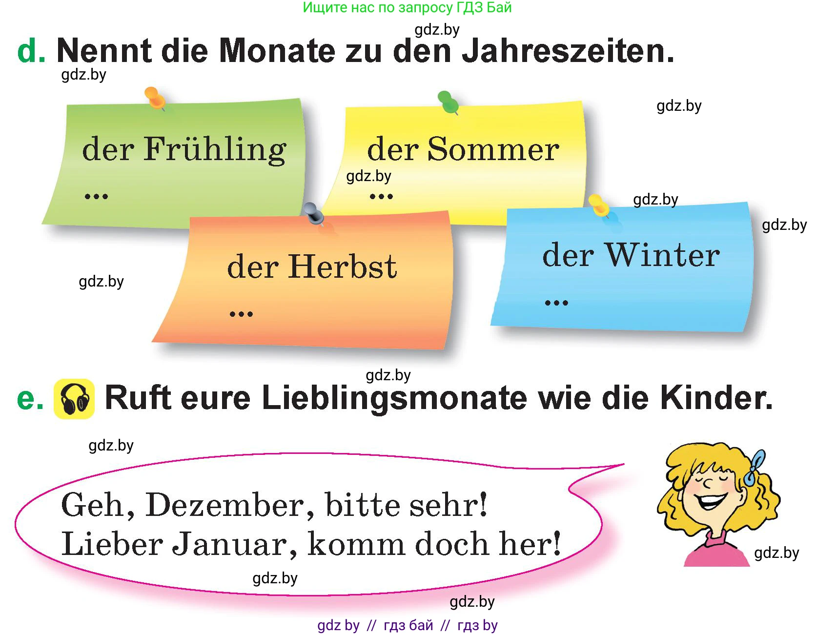 Немецкий язык (Deutsch), 3 класс Учебник (Schülerbuch), авторы: Будько Антонина Филипповна (Budjko Antonina), Урбанович Инна Ювинальевна (Urbanowitsch Ina), издательство Вышэйшая школа, Минск, 2018, бирюзового цвета, Часть 2, страница 100, номер 3, Условие (продолжение 2)