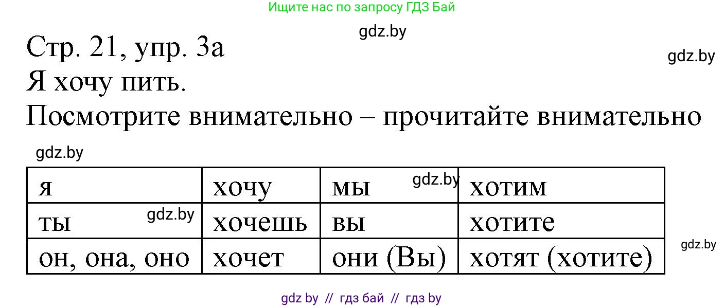 Немецкий язык (Deutsch), 3 класс Учебник (Schülerbuch), авторы: Будько Антонина Филипповна (Budjko Antonina), Урбанович Инна Ювинальевна (Urbanowitsch Ina), издательство Вышэйшая школа, Минск, 2018, бирюзового цвета, Часть 2, страница 21, номер 3, Решение