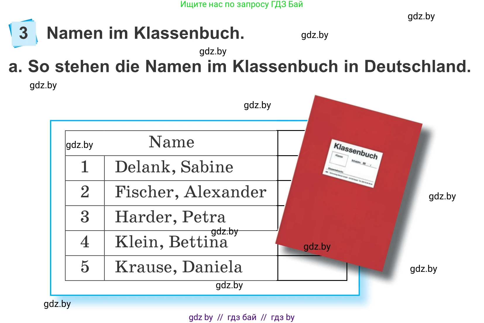 Немецкий язык (Deutsch), 4 класс Учебник (Schülerbuch), авторы: Будько Антонина Филипповна (Budjko Antonina), Урбанович Инна Ювинальевна (Urbanowitsch Ina), издательство Вышэйшая школа, Минск, 2019, жёлтого цвета, Часть 1, страница 6, номер 3a, Условие