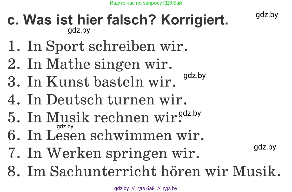 Немецкий язык (Deutsch), 4 класс Учебник (Schülerbuch), авторы: Будько Антонина Филипповна (Budjko Antonina), Урбанович Инна Ювинальевна (Urbanowitsch Ina), издательство Вышэйшая школа, Минск, 2019, жёлтого цвета, Часть 1, страница 30, номер 3c, Условие