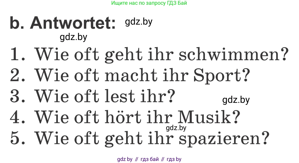 Немецкий язык (Deutsch), 4 класс Учебник (Schülerbuch), авторы: Будько Антонина Филипповна (Budjko Antonina), Урбанович Инна Ювинальевна (Urbanowitsch Ina), издательство Вышэйшая школа, Минск, 2019, жёлтого цвета, Часть 1, страница 47, номер 8b, Условие