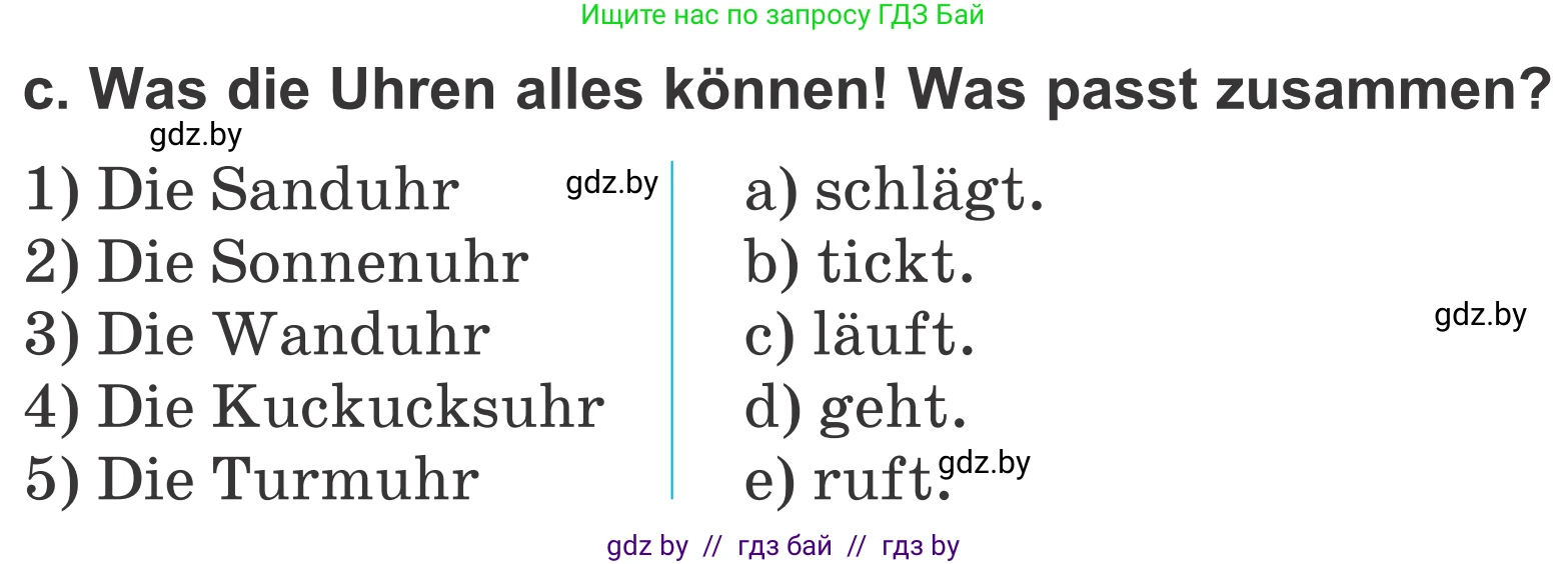 Немецкий язык (Deutsch), 4 класс Учебник (Schülerbuch), авторы: Будько Антонина Филипповна (Budjko Antonina), Урбанович Инна Ювинальевна (Urbanowitsch Ina), издательство Вышэйшая школа, Минск, 2019, жёлтого цвета, Часть 1, страница 55, номер 5c, Условие