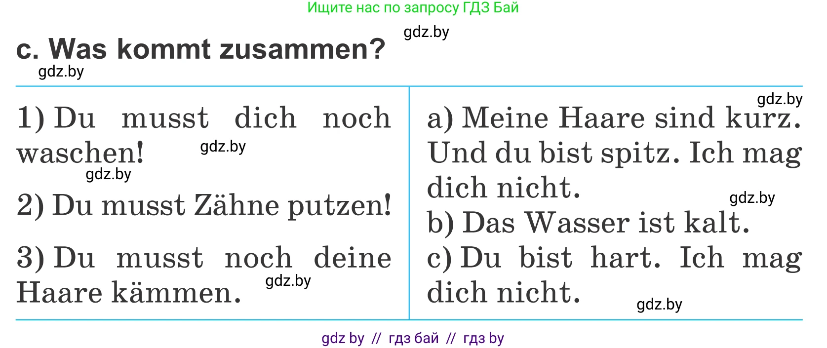 Немецкий язык (Deutsch), 4 класс Учебник (Schülerbuch), авторы: Будько Антонина Филипповна (Budjko Antonina), Урбанович Инна Ювинальевна (Urbanowitsch Ina), издательство Вышэйшая школа, Минск, 2019, жёлтого цвета, Часть 1, страница 70, номер 7c, Условие