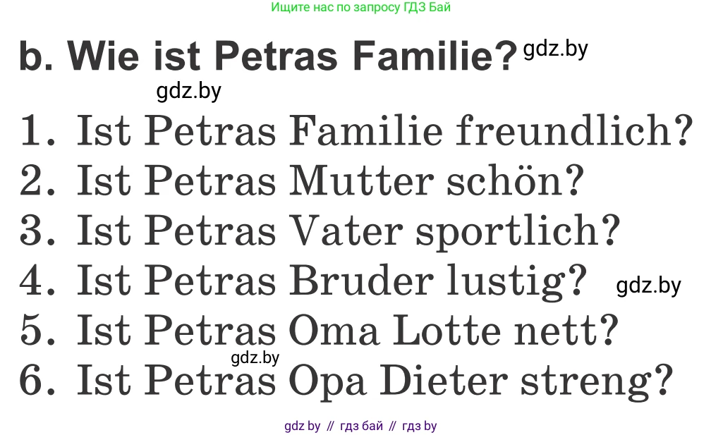 Немецкий язык (Deutsch), 4 класс Учебник (Schülerbuch), авторы: Будько Антонина Филипповна (Budjko Antonina), Урбанович Инна Ювинальевна (Urbanowitsch Ina), издательство Вышэйшая школа, Минск, 2019, жёлтого цвета, Часть 1, страница 79, номер 2b, Условие