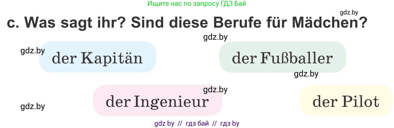 Немецкий язык (Deutsch), 4 класс Учебник (Schülerbuch), авторы: Будько Антонина Филипповна (Budjko Antonina), Урбанович Инна Ювинальевна (Urbanowitsch Ina), издательство Вышэйшая школа, Минск, 2019, жёлтого цвета, Часть 1, страница 107, номер 10c, Условие
