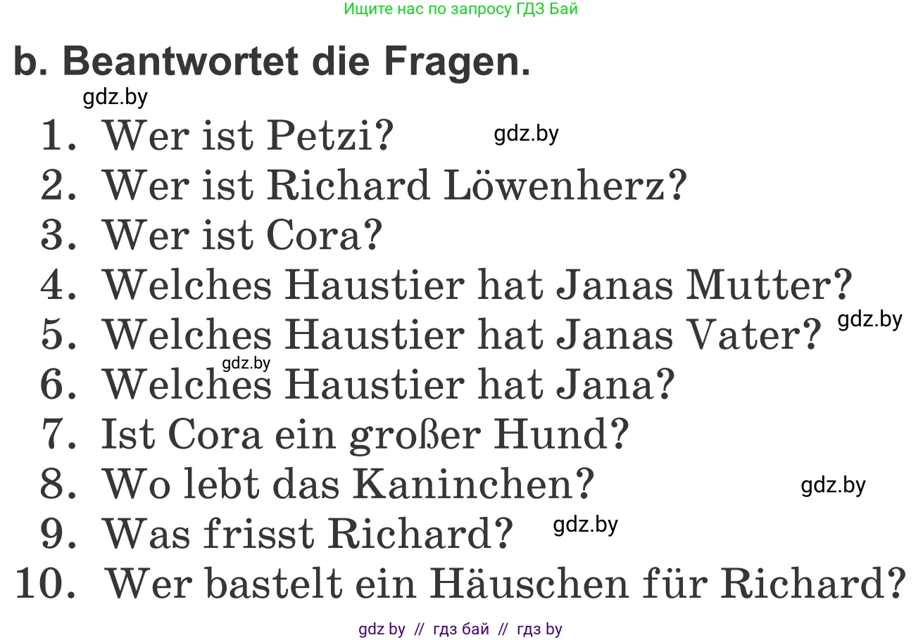 Немецкий язык (Deutsch), 4 класс Учебник (Schülerbuch), авторы: Будько Антонина Филипповна (Budjko Antonina), Урбанович Инна Ювинальевна (Urbanowitsch Ina), издательство Вышэйшая школа, Минск, 2019, жёлтого цвета, Часть 1, страница 118, номер 10b, Условие