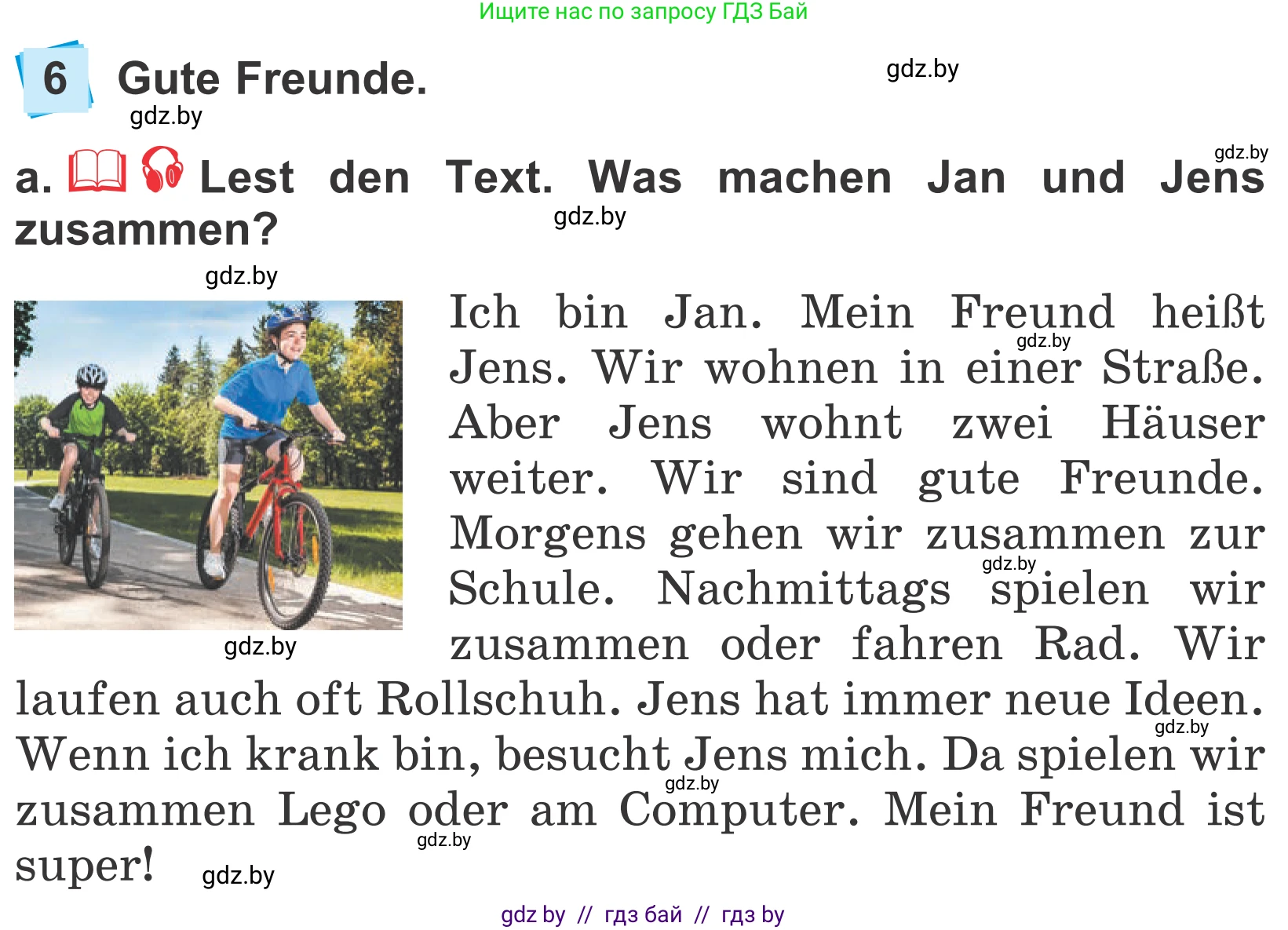 Немецкий язык (Deutsch), 4 класс Учебник (Schülerbuch), авторы: Будько Антонина Филипповна (Budjko Antonina), Урбанович Инна Ювинальевна (Urbanowitsch Ina), издательство Вышэйшая школа, Минск, 2019, жёлтого цвета, Часть 1, страница 112, номер 6a, Условие