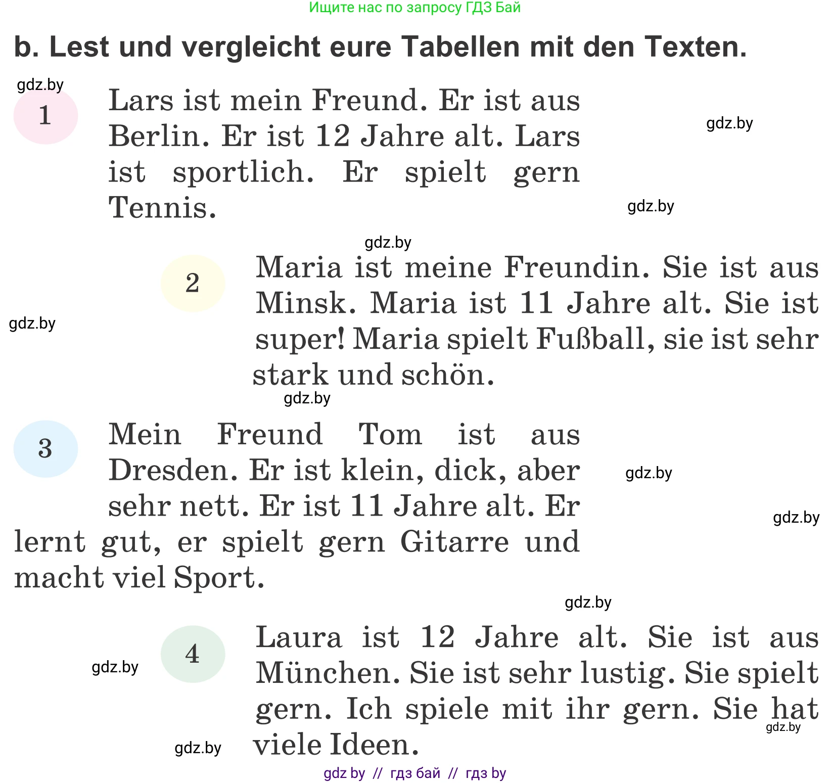 Немецкий язык (Deutsch), 4 класс Учебник (Schülerbuch), авторы: Будько Антонина Филипповна (Budjko Antonina), Урбанович Инна Ювинальевна (Urbanowitsch Ina), издательство Вышэйшая школа, Минск, 2019, жёлтого цвета, Часть 1, страница 116, номер 9b, Условие